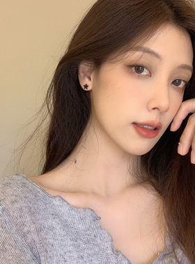 不对称星球耳钉蚊香盘耳夹