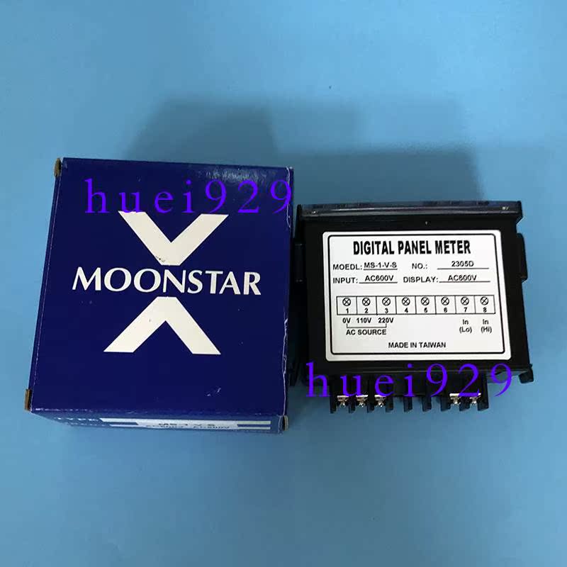 台湾月欣MOONSTAR电压表MS-1-V-S AC600V-AC600V转速表假一罚十议 - 图0