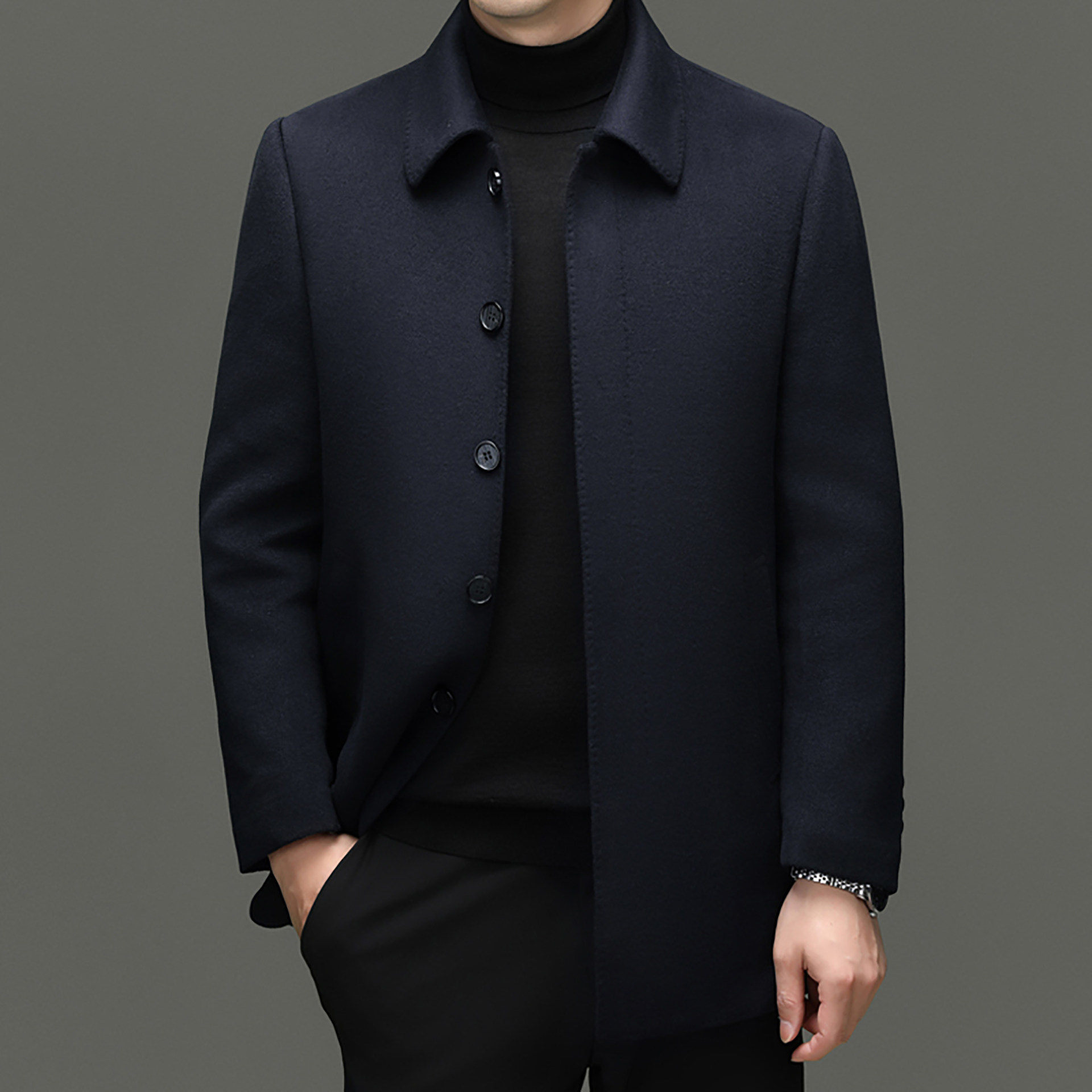 加肥加大码毛呢大衣男高端双面呢羊绒外套羽绒内胆可拆卸呢子风衣,淘宝优惠券,粉丝福利购,淘宝优惠卷