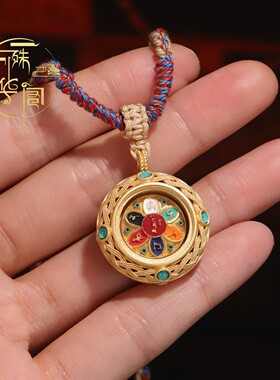 藏式手绘擦擦唐卡彩绘六字真言