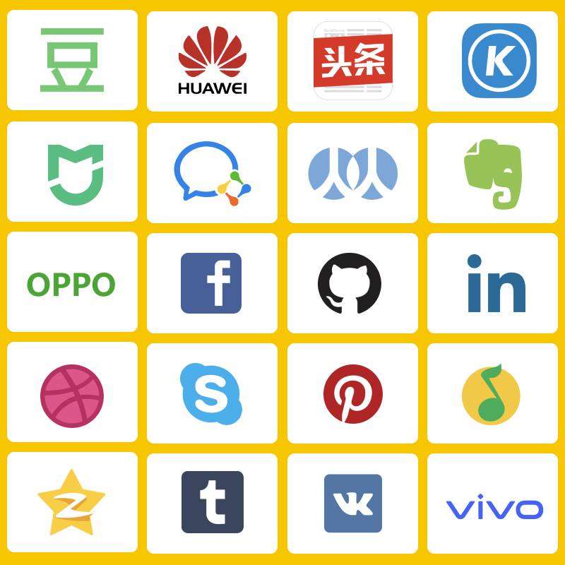 移动互联网网站分享APP社交UI图标LOGO矢量图icon设计素材S089 - 图1