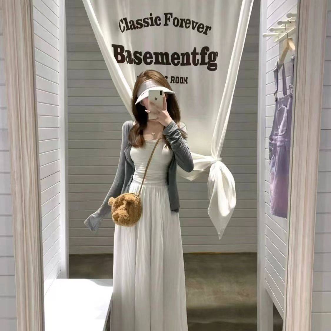 套装女装2026早秋新款开衫外套吊带背心上衣甜美显瘦半身裙三件套,淘宝优惠券,粉丝福利购,淘宝优惠卷