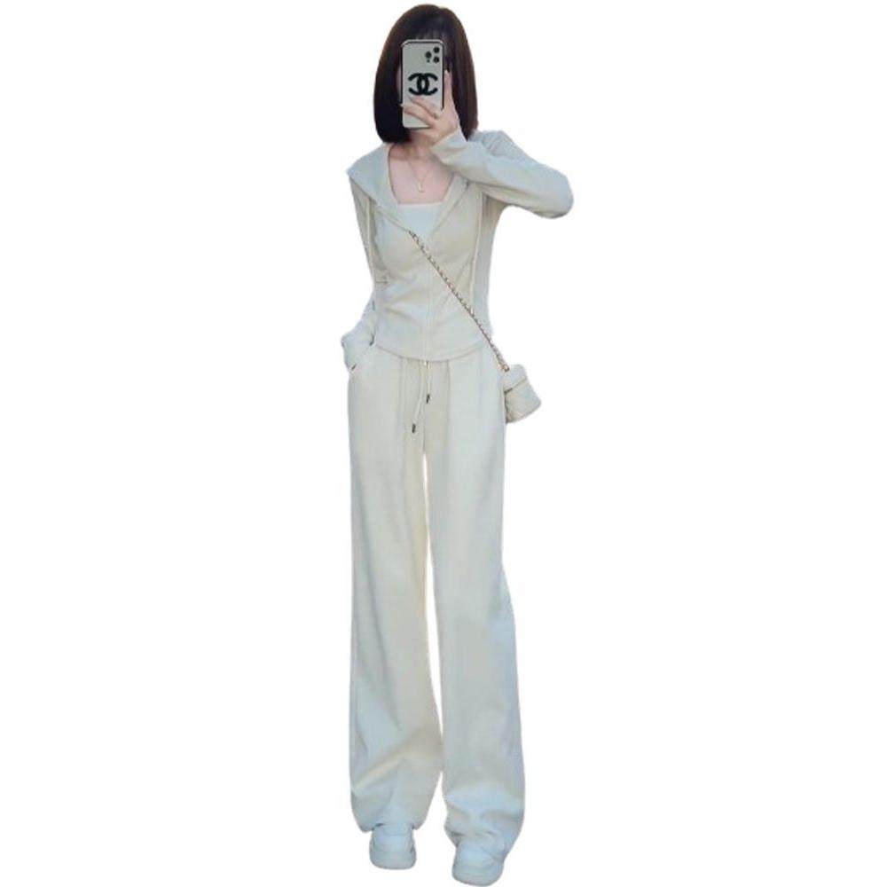 大码春秋季时尚洋气高级感显瘦两件套女连帽卫衣休闲运动套装胖mm,淘宝优惠券,粉丝福利购,淘宝优惠卷