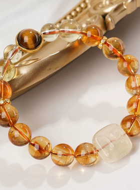 视频祝福黄塔晶水扎基拉姆手链女