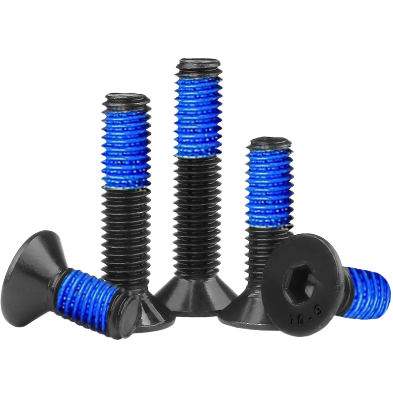 10.9级达克罗黑色高强度螺栓沉头耐腐耐盐雾内六角点胶防松动螺丝,淘宝优惠券,粉丝福利购,淘宝优惠卷