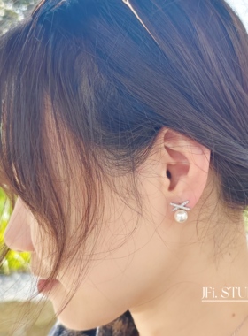 杨紫同款珍珠耳钉S925银针