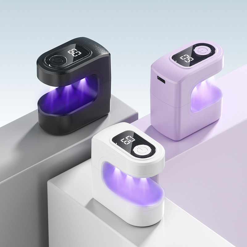 小方糖初学美甲光疗灯小型蓄电速干指甲油胶烤灯不黑手美甲照灯,淘宝优惠券,粉丝福利购,淘宝优惠卷