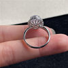 New product in September Hongyu Jadeite 18k gold inlaid ice seed shiny white ice egg surface exquisite ring A190831