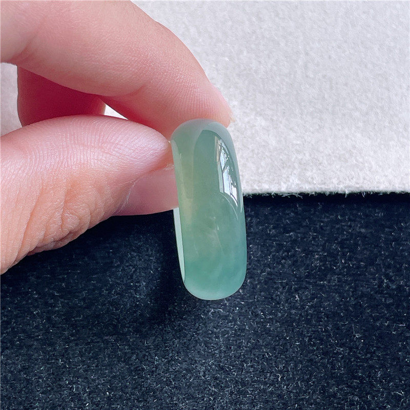 New product in September Hongyu Jadeite Ice Waxy Seed Underwater Exquisite Finger Ring Authentic A Product Q90911