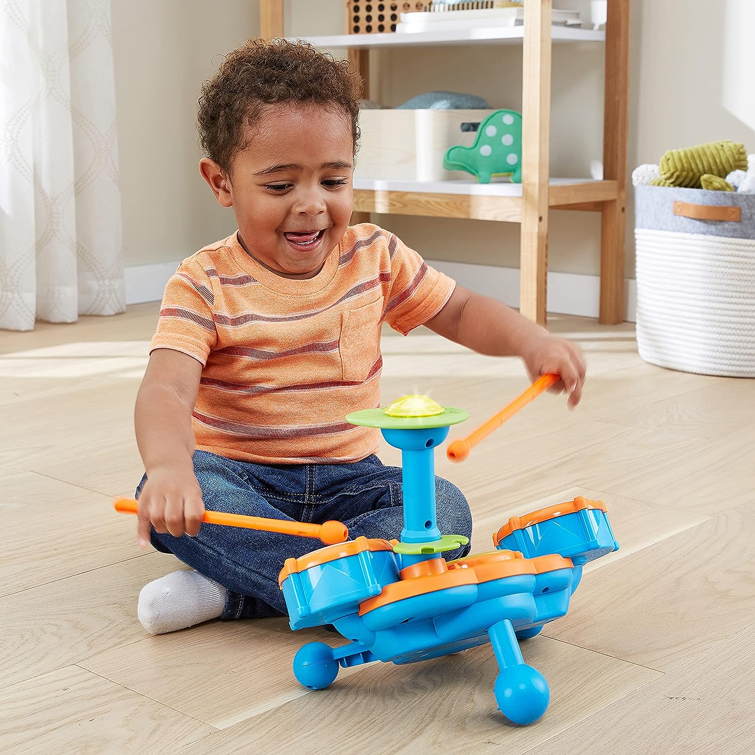 KidiBeats Drum Set Toddlers 1-3 Musical Baby Toys Montessori-图0