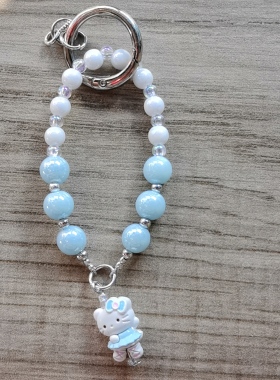 新款卡通猫猫钥匙扣挂件可爱装饰手机链系少女礼物