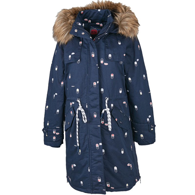 艾格冬装女装时尚大毛领个性棉服 艾格银座棉衣/棉服