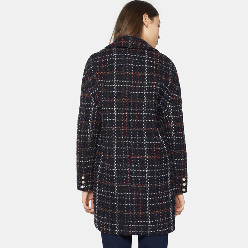 【断码l】艾格春秋季女装不过时羊毛 艾格银座毛呢外套