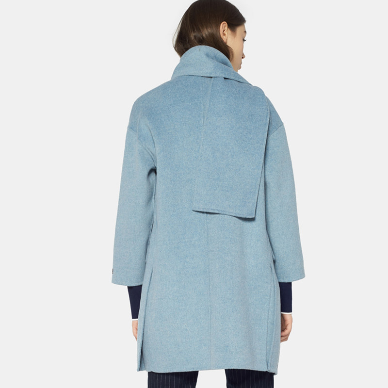 艾格冬季女装时尚个性简约毛呢外套 艾格银座毛呢外套