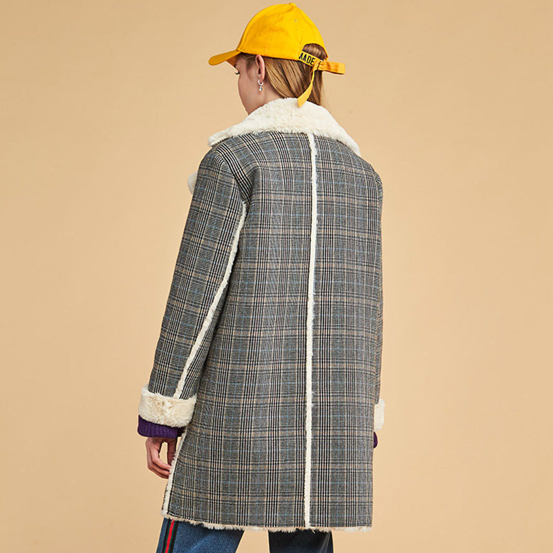 【断码l】艾格冬季新品女装时尚毛呢 艾格银座毛呢外套