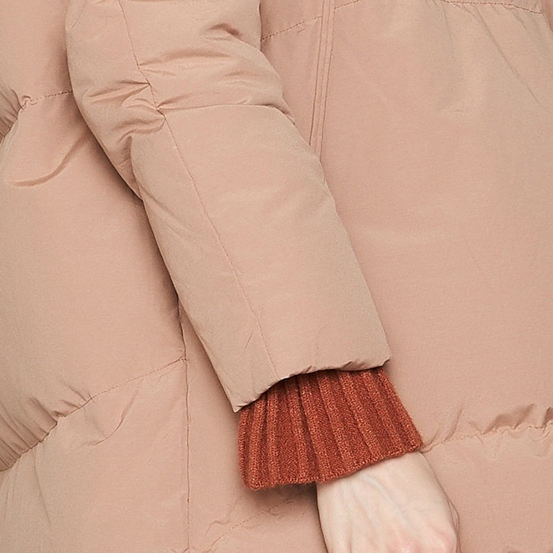 艾格冬季女装时尚百搭宽松羽绒服 艾格银座羽绒服