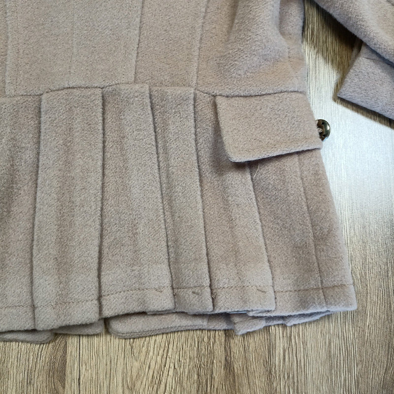 艾格2022秋冬新品外套宽松毛呢显瘦 艾格银座毛呢外套