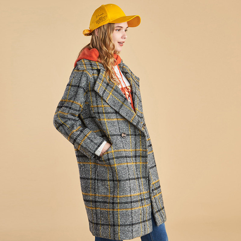  艾格银座毛呢外套