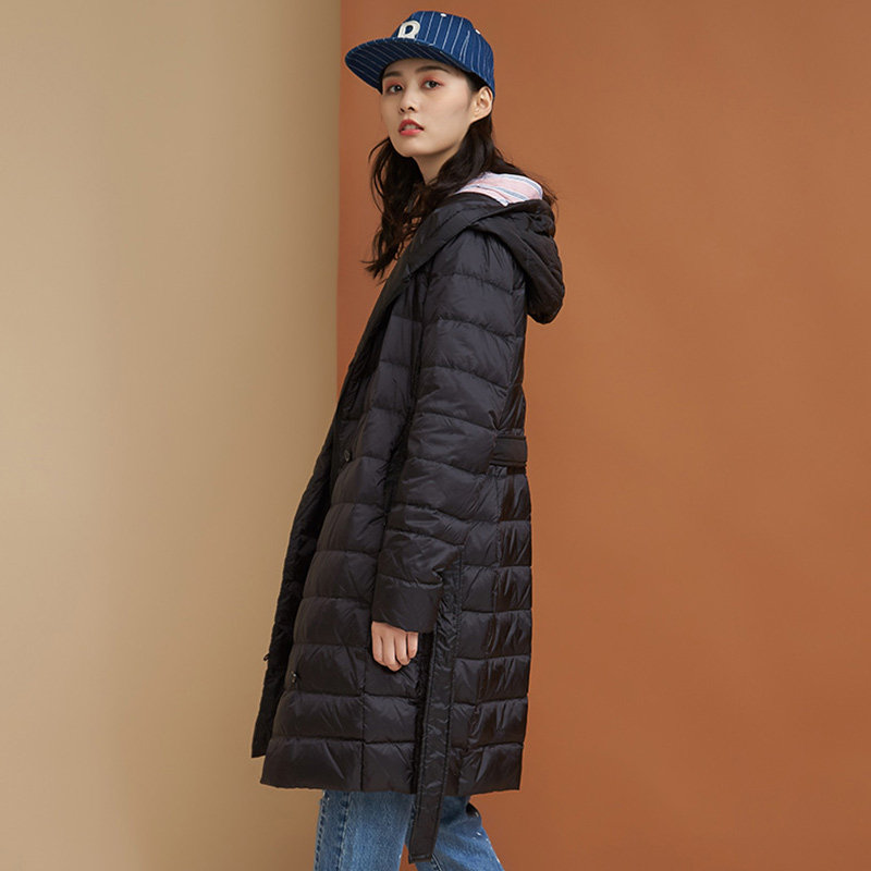 【断码s】艾格冬季女装个性羽绒服 艾格银座羽绒服