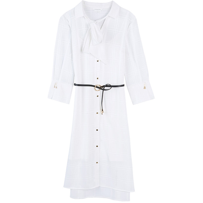 【断码m】艾格2019冬季新品连衣裙 艾格银座连衣裙