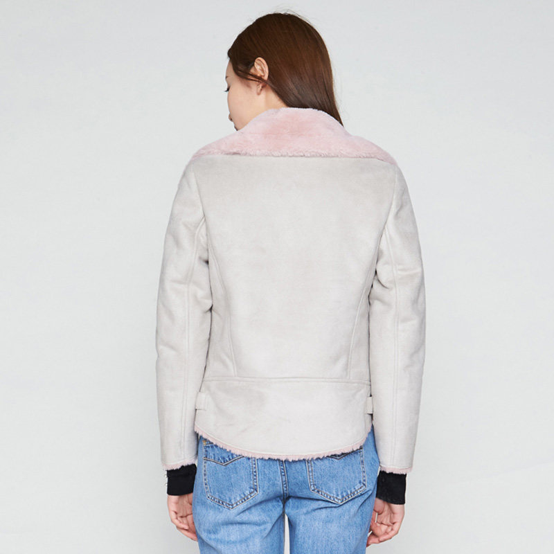 【断码l】艾格春秋季女装纯色短外套 艾格银座短外套