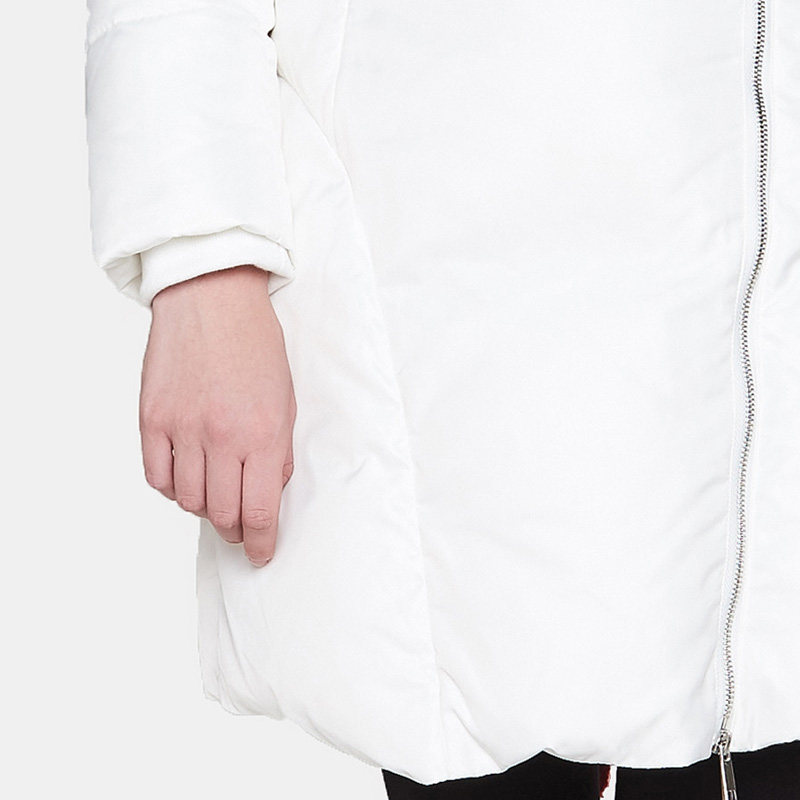 艾格冬季女装时尚百搭纯色白鸭绒 艾格银座羽绒服