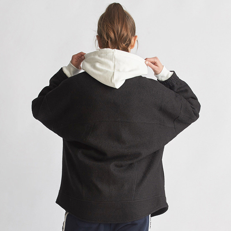 艾格春秋季女装时尚百搭印花字母短 艾格银座短外套