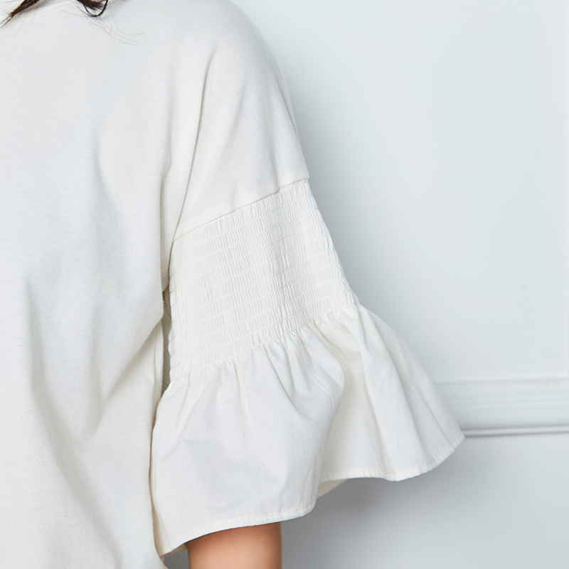 艾格夏季女装时尚百搭休闲针织衫 艾格银座毛针织衫