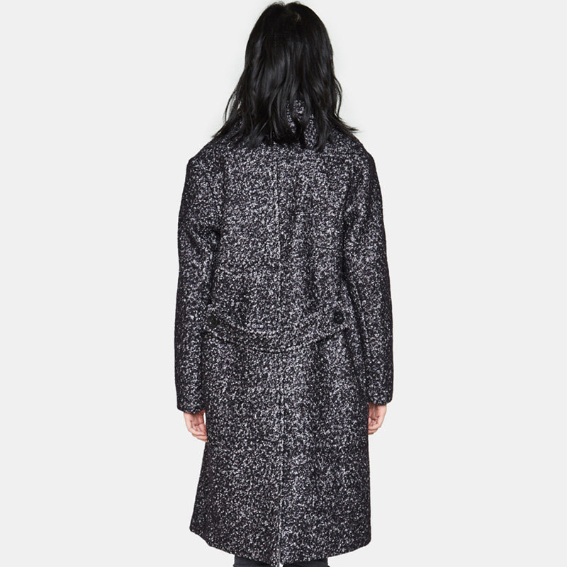 【断码m】艾格冬季女装羊毛百搭大衣 艾格银座毛呢外套