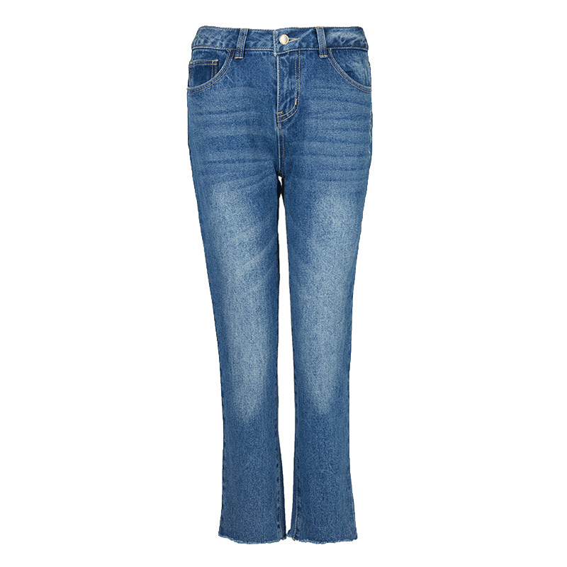 艾格官方旗舰店2020夏季女装长裤 艾格银座牛仔裤