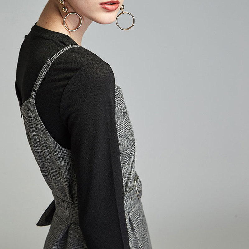 艾格官方旗舰店春秋季女装连衣裙 艾格银座连衣裙