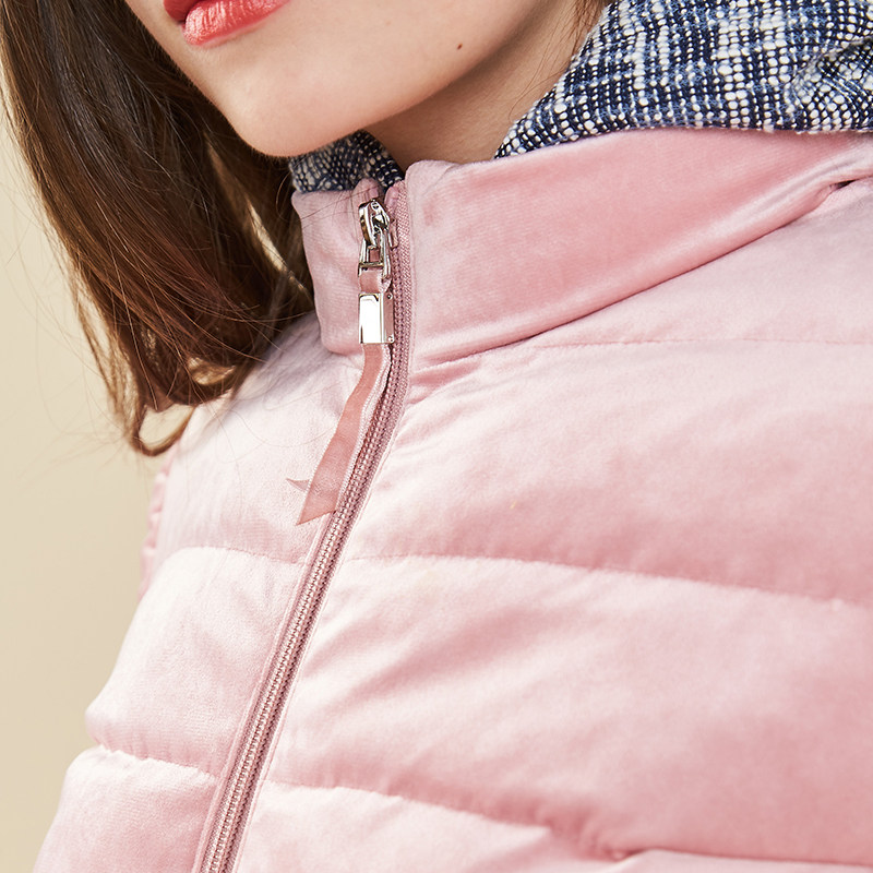 艾格冬季女装时尚官方修身保暖棉服 艾格银座棉衣/棉服