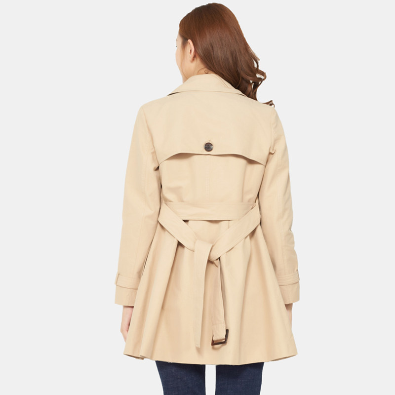 【断码l】艾格秋季新品女装长袖风衣 艾格银座风衣