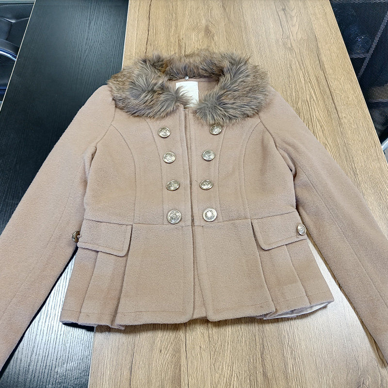 艾格2022秋冬新品外套宽松毛呢显瘦 艾格银座毛呢外套