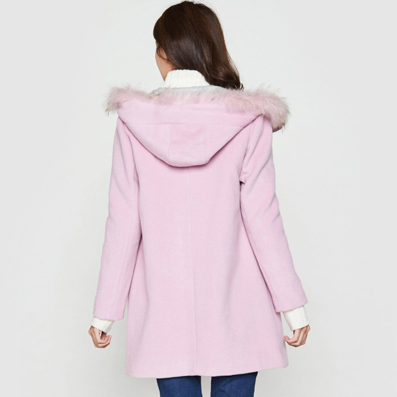 艾格秋季女装2019新款时尚修身潮流 艾格银座毛呢外套