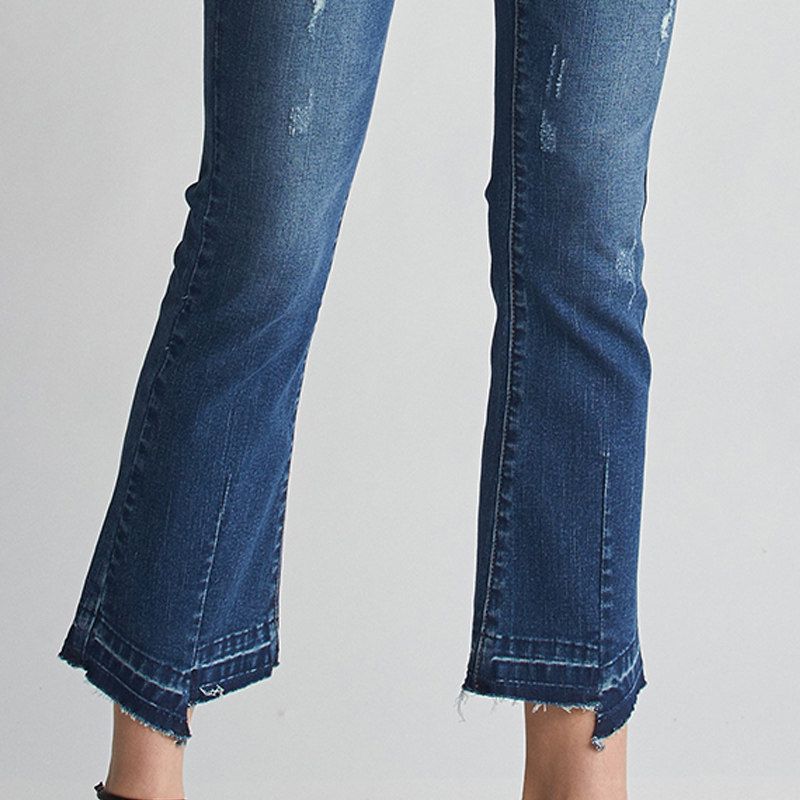 艾格官方旗舰店春季女装时尚牛仔裤 艾格银座牛仔裤