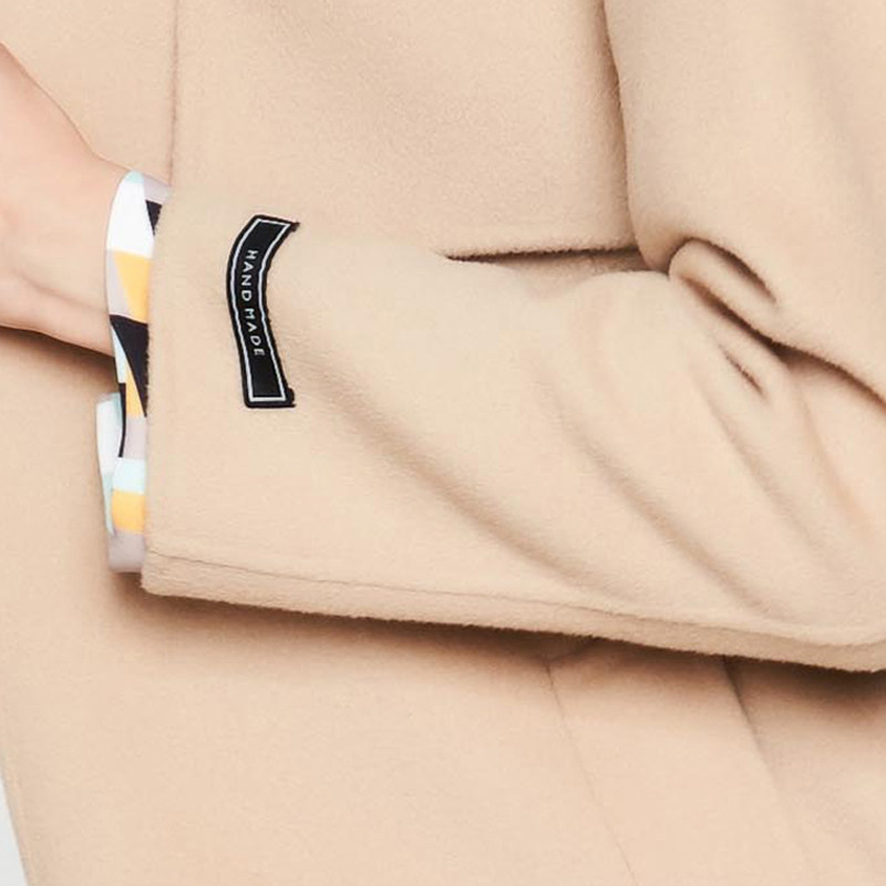 艾格2019秋季新品女装长款呢大衣 艾格银座毛呢外套