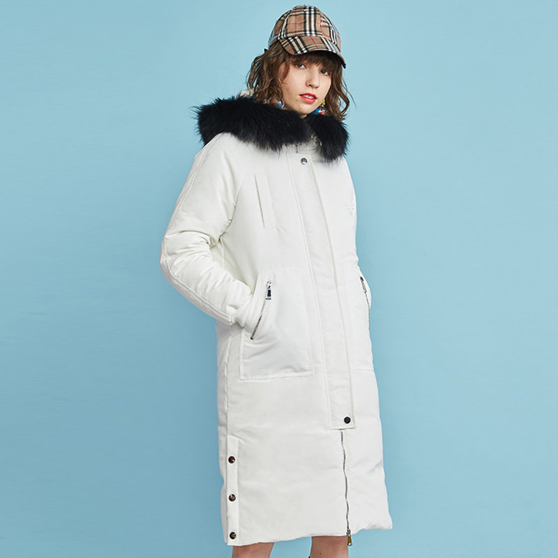 艾格冬季新品女装反季纯色羽绒服 艾格银座羽绒服