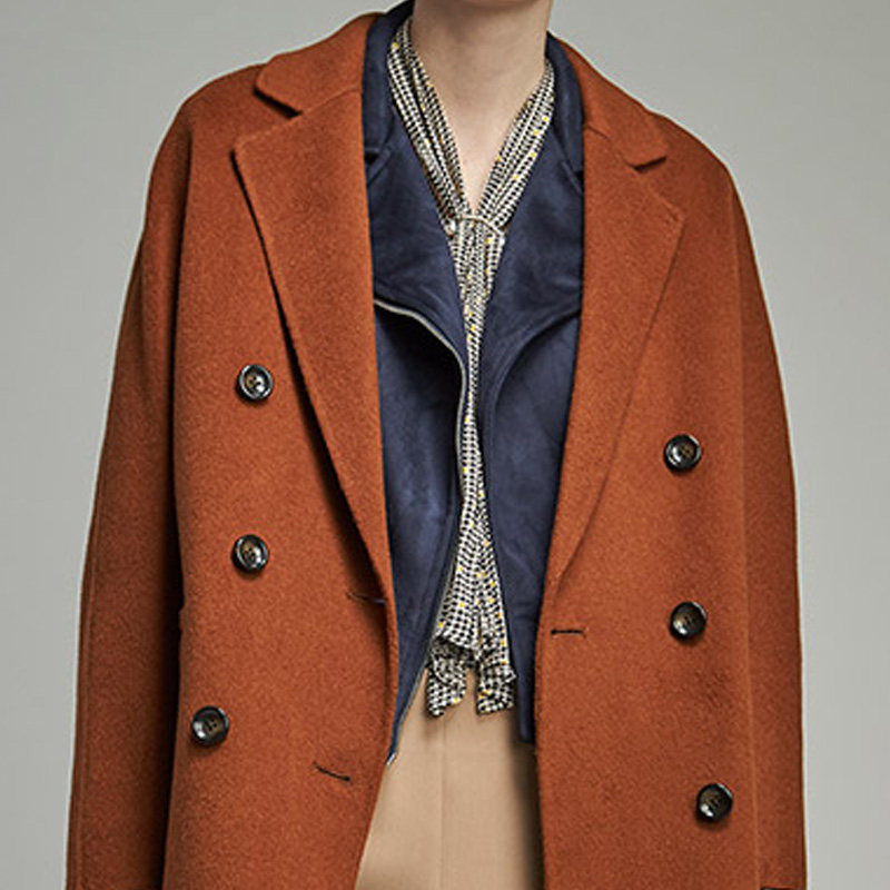 艾格正品秋冬气质优雅流行中长款 艾格银座风衣