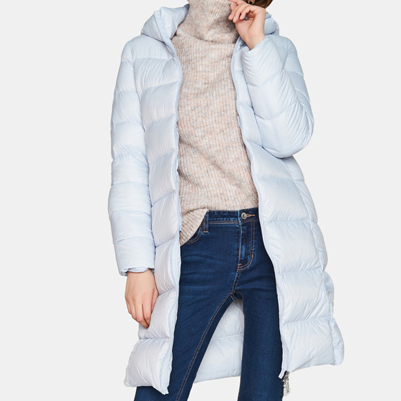 【断码l】艾格冬季女装时尚羽绒服 艾格银座羽绒服