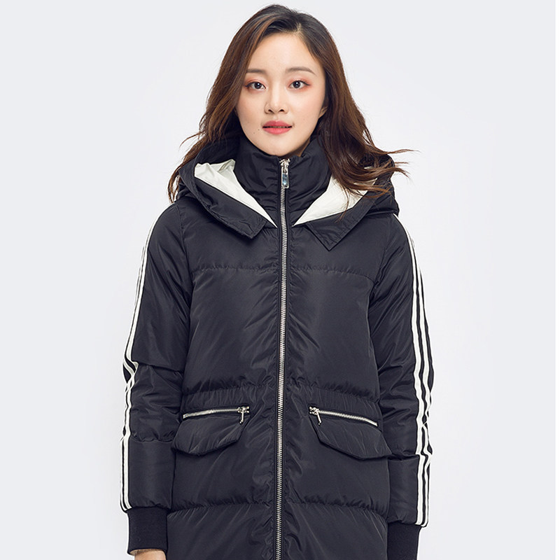 艾格冬季女装反季百搭潮搭白鸭绒 艾格银座羽绒服