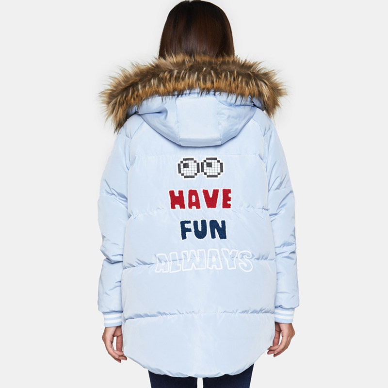 艾格冬季女装休闲个性潮搭羽绒服 艾格银座羽绒服