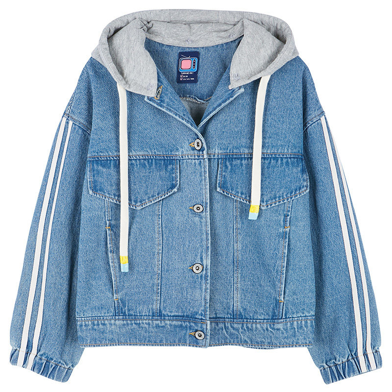 【断码s】艾格秋气质简约学生纯棉女 艾格银座短外套