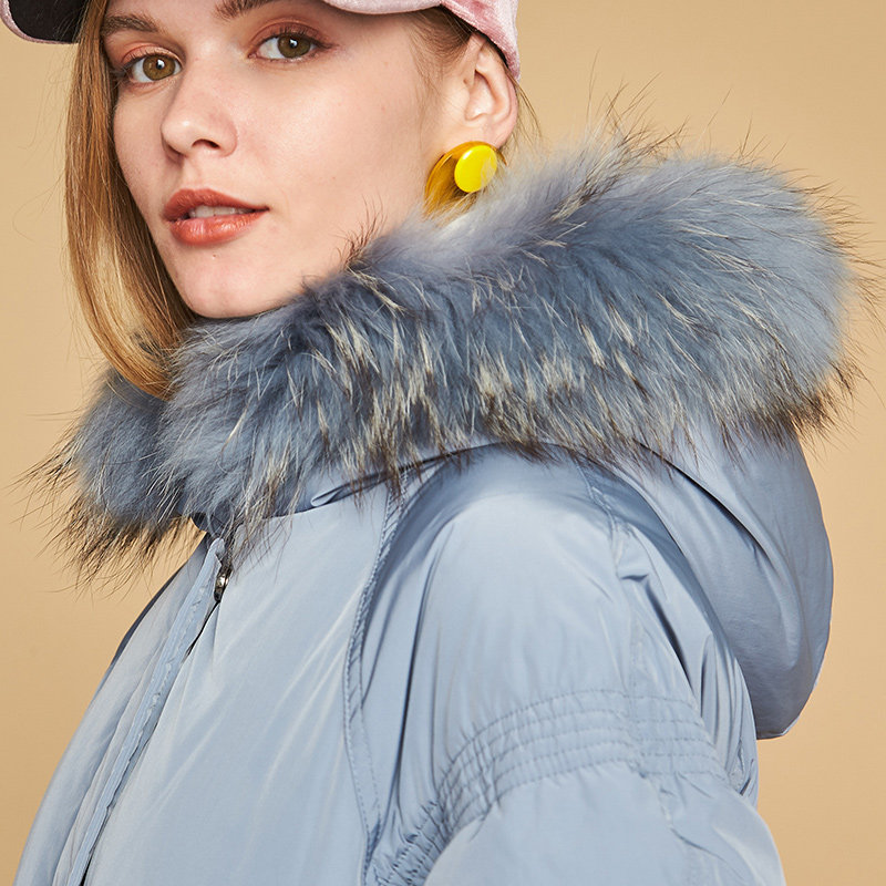 【断码s】艾格冬季女装休闲白鸭绒 艾格银座羽绒服