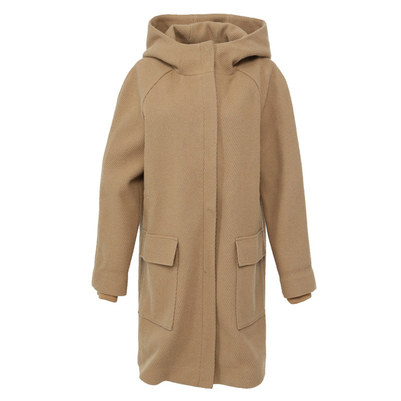 艾格官方旗舰店冬新品女装毛呢大衣 艾格银座毛呢外套