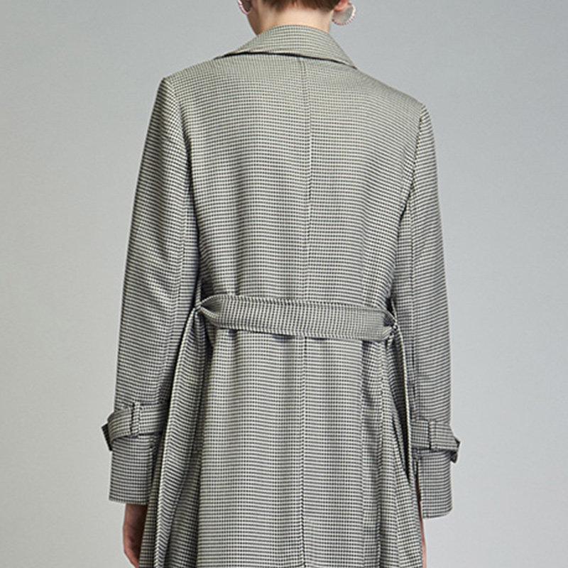 【断码m】艾格冬季女装时尚百搭风衣 艾格银座风衣