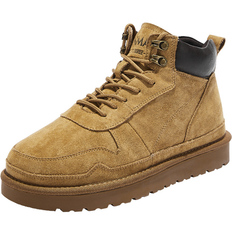 森马雪地靴男东北大棉鞋防水防滑冬季保暖加厚靴子男户外防寒男鞋 - 图3