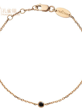 红绳女士配饰克拉黑钻石手链