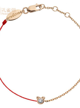 mini红绳镶钻手链