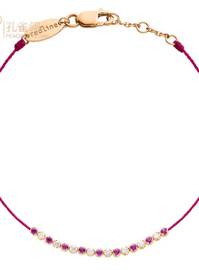 女士配饰克拉圆形红宝石手链